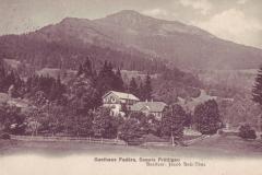 Gasthaus Fadära bei Seewis mit dem Vilan, Poststempel vom 14.10.1909