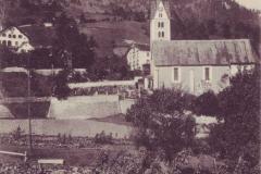 Kirche in Seewis um 1915. Postkartenverlag Christian Tischhauser, Buchs, Nr. 1084