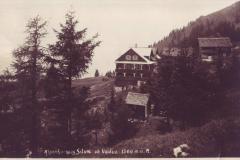 Alpenkurhaus Silum, Poststempel vom 09.07.1927. Aufnahme und Verlag von Julius Buchmann, Grabs