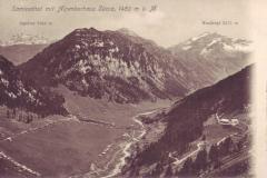 Saminatal mit Alpenkurhaus Sücka um 1910. Verlag des Pächters Stefan Ritter, Schaan