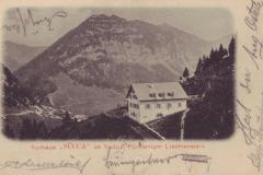 Kurhaus Sücka, Poststempel vom 09.08.1904. Verlag Rudolf Ospelt, Vaduz