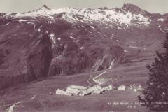 Alp Panüöl und Fursch mit Spitzmeilen, Poststempel vom 08.08.1930. Aufnahme und Verlag von F. Engel, Flums
