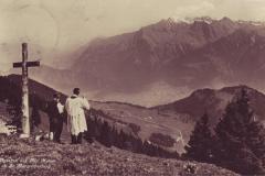 Alpsegen auf Alp Maton ob St. Margrethenberg, Poststempel vom 28.09.1932. Unbekannter Fotograf