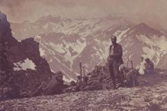 Blick von der Pizollücke nach Sardona im Juni 1913. Unbekannter Fotograf