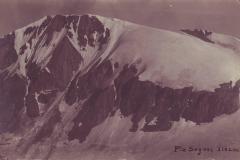 Piz Segnes (3102m) um 1920. Aufnahme von Friedrich Wilhelm Sprecher, Vättis