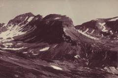 Piz Segnes um 1920. Aufnahme von Friedrich Wilhelm Sprecher, Vättis