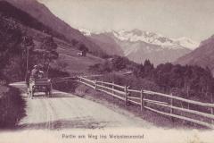 Partie am Weg ins Weisstannental, Poststempel vom 18.10.1920. Aufnahme und Verlag von Schönwetter-Elmer, Glarus