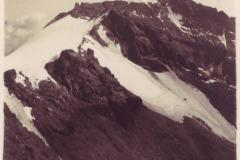 Blick vom Tristelhorn auf Glaserhorn und Ringelspitz, Poststempel vom 08.08.1934. Aufnahme und Verlag von Max Baiter, Flims-Fidaz