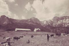 Kunkelspass (1351m) um 1930. Aufnahme und Verlag von Friedrich Wilhelm Sprecher, Vättis