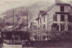 Gruss aus Pfäfers Dorf: Gasthaus zum Löwen, Poststempel vom 22.09.1922. Verlag O. E. Zürich – 128