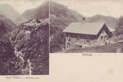 Bad Pfäfers von Badegg aus, Badegg um 1910. Aufnahme und Verlag von Johann Fetzer, Ragaz