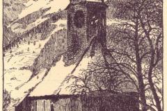 Pfäfers: Burechilchi um 1915. Künstlerpostkarte von W. Frey, Ragaz