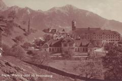 Pfäfers (826m): Pirminsberg um 1920. Verlag Edition Photoglob Zürich 7654