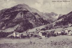 Valens mit dem Montaluna um 1910. Aufnahme und Verlag von Johann Fetzer, Ragaz