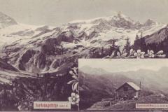 Sardonahütte und Sardonagebirge, Poststempel vom 02.09.1909. Unbekannter Fotograf