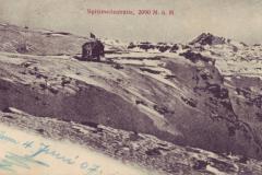 Spitzmeilenhütte (2090m), Poststempel vom 04.06.1907. Verlag von Leopold Guggenheim, Zürich