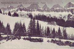 Alpenkurhaus Oberberg, Poststempel von 1911. Aufnahme und Verlag von J. Stadlinger, Flums