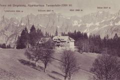 Alpenkurhaus Tannenheim, Poststempel vom 21.08.1915. Verlag Gebrüder Fetzer, Ragaz