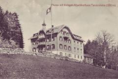 Alpenkurhaus Tannenheim, Poststempel vom 23.08.1915. Verlag Gebrüder Fetzer, Ragaz