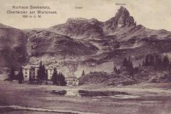 Kurhaus Seeben mit Leist und Sächsmoor, Poststempel von 1916