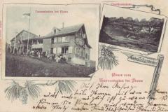 Kurhaus Tannenboden, Poststempel vom 22.07.1901. Aufnahme und Verlag von Johann Fetzer, Ragaz