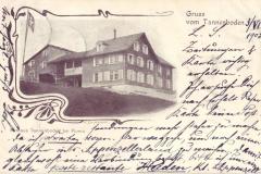 Kurhaus Tannenboden, Poststempel vom 03.06.1903. Aufnahme von C. Dussmann