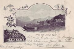 Kleiner Speer, Wirtschaft zum kleinen Speer, Poststempel von 1905