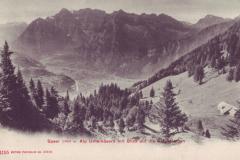 Alp Unterkäsern am Speer, Poststempel von 1906. Edition Photoglob, Zürich, Nr. 4155
