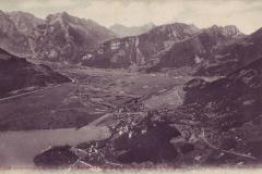 Amden: Aussicht von Durchschlägi aufs Glarnerland. Poststempel vom 30.05.1909. Aufnahme von Arnold Heim, Edition Photoglob Co., Zürich, Nr. 7218