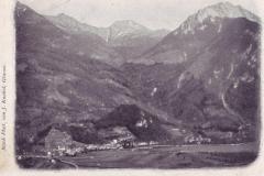 Weesen mit dem Speer, Mattstock und Kapfenberg, Poststempel vom 14.07.1901. Aufnahme von Joachim Knobel, Glarus